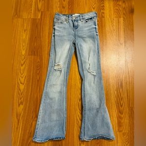 Celebrity Pink Girls Flare Leg Light Wash Jeans Size 10